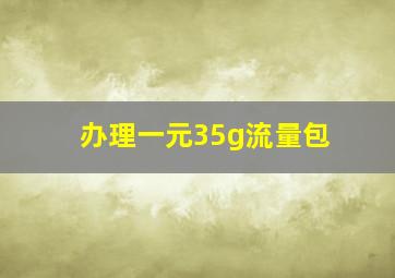 办理一元35g流量包