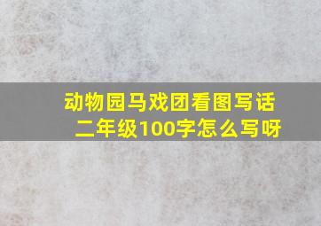 动物园马戏团看图写话二年级100字怎么写呀