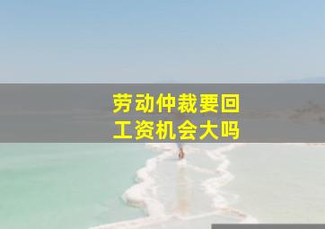 劳动仲裁要回工资机会大吗