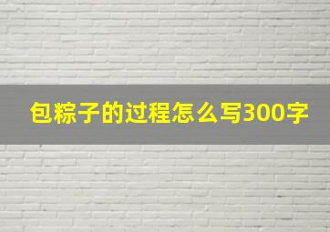 包粽子的过程怎么写300字