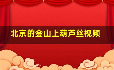 北京的金山上葫芦丝视频