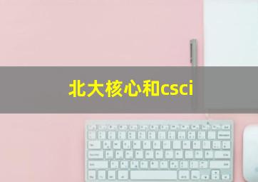 北大核心和csci