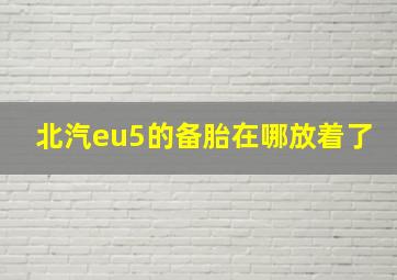 北汽eu5的备胎在哪放着了