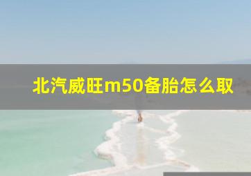 北汽威旺m50备胎怎么取