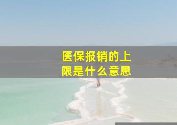 医保报销的上限是什么意思