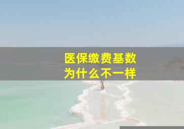 医保缴费基数为什么不一样