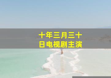 十年三月三十日电视剧主演