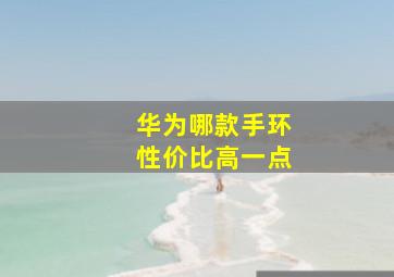 华为哪款手环性价比高一点