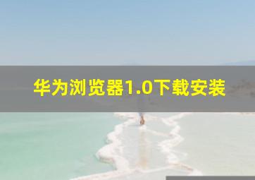 华为浏览器1.0下载安装