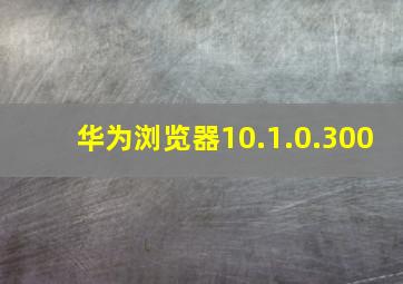 华为浏览器10.1.0.300