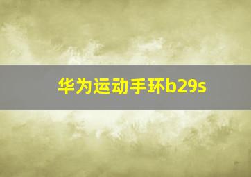 华为运动手环b29s