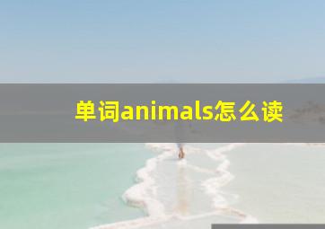 单词animals怎么读