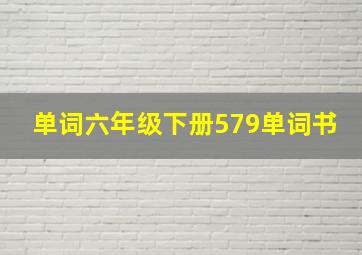 单词六年级下册579单词书