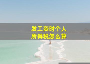 发工资时个人所得税怎么算