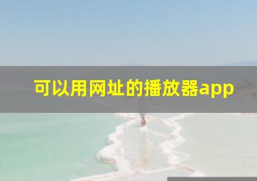 可以用网址的播放器app