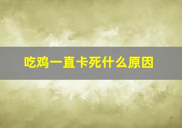 吃鸡一直卡死什么原因