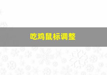 吃鸡鼠标调整