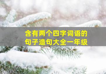 含有两个四字词语的句子造句大全一年级