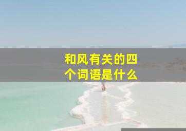 和风有关的四个词语是什么