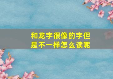 和龙字很像的字但是不一样怎么读呢