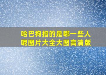 哈巴狗指的是哪一些人呢图片大全大图高清版