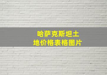 哈萨克斯坦土地价格表格图片