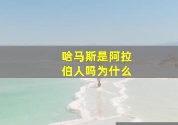 哈马斯是阿拉伯人吗为什么