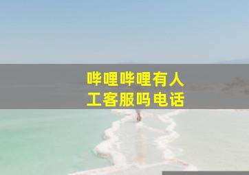 哔哩哔哩有人工客服吗电话