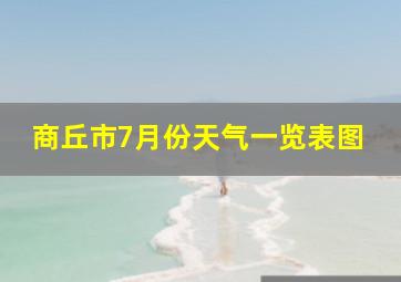 商丘市7月份天气一览表图