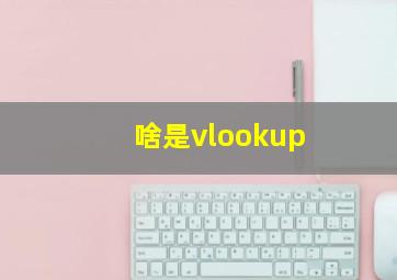 啥是vlookup