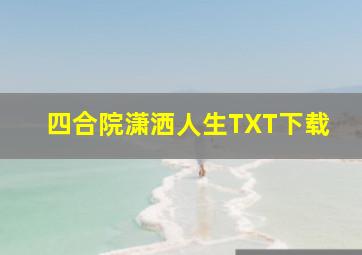 四合院潇洒人生TXT下载