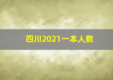 四川2021一本人数