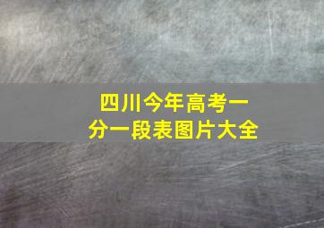 四川今年高考一分一段表图片大全