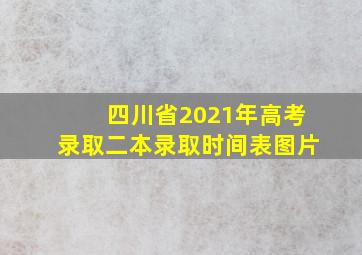 四川省2021年高考录取二本录取时间表图片