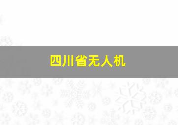 四川省无人机