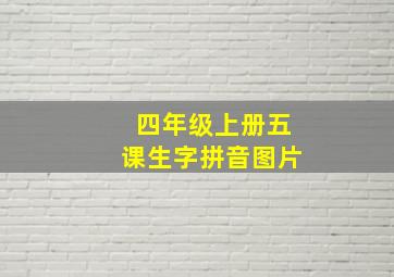 四年级上册五课生字拼音图片