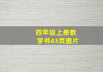 四年级上册数学书43页图片