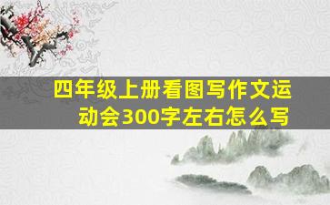 四年级上册看图写作文运动会300字左右怎么写