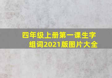 四年级上册第一课生字组词2021版图片大全