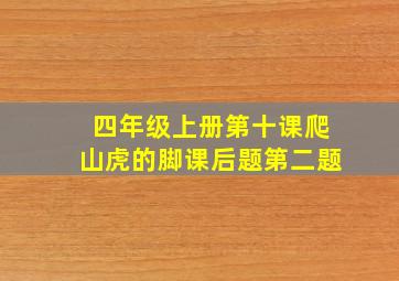 四年级上册第十课爬山虎的脚课后题第二题