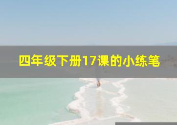 四年级下册17课的小练笔