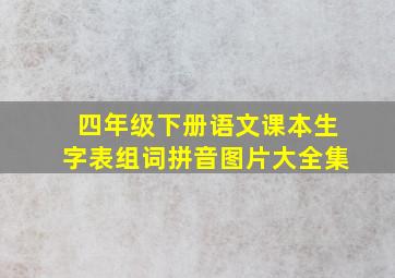 四年级下册语文课本生字表组词拼音图片大全集