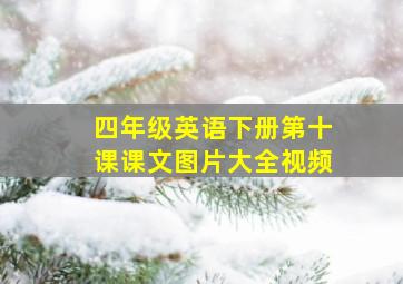 四年级英语下册第十课课文图片大全视频