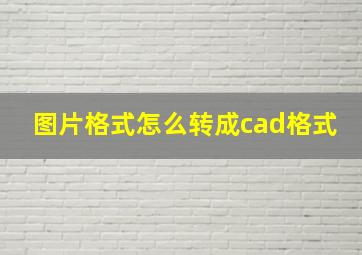 图片格式怎么转成cad格式