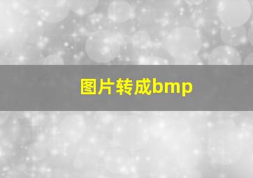 图片转成bmp