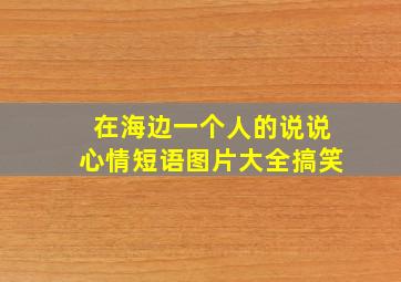 在海边一个人的说说心情短语图片大全搞笑