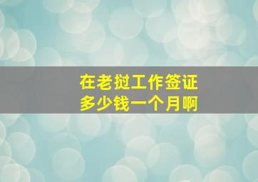 在老挝工作签证多少钱一个月啊