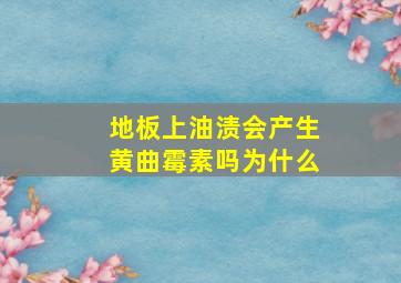 地板上油渍会产生黄曲霉素吗为什么