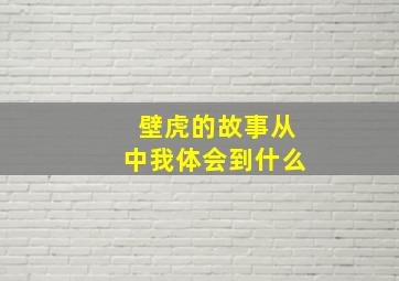 壁虎的故事从中我体会到什么