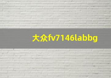 大众fv7146labbg